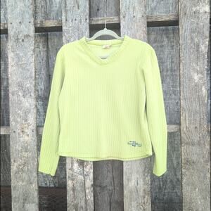 Hard Rock Cafe Canada Fleece Pullover Lime Women's M/L